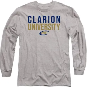Clarion University Official Stacked Unisex Adult Long-Sleeve T Shirt