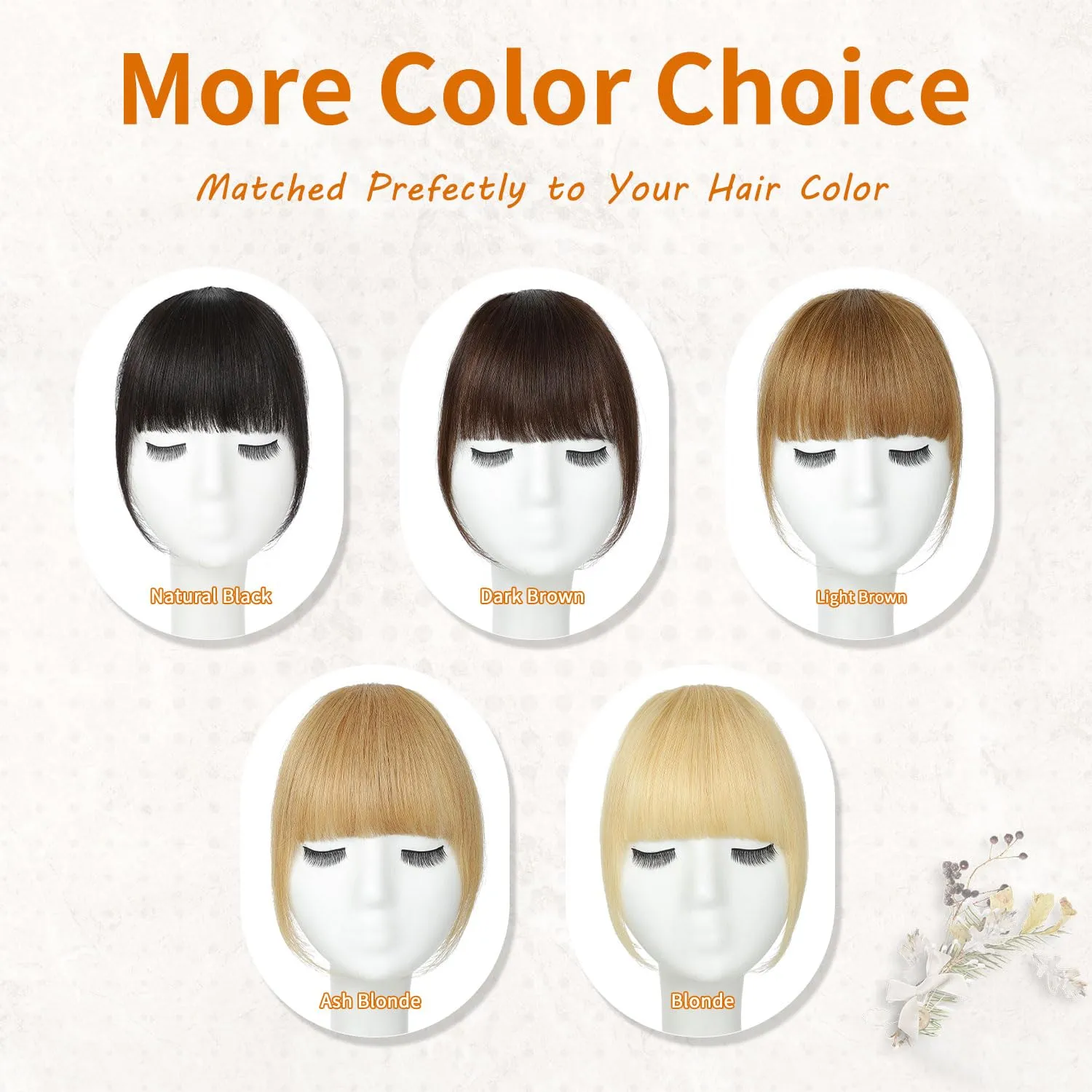 Clip in Bangs 100% Real Human Hair, Fake Bangs Hair Clip on Bang for Women, Ash Blonde French Bangs Fringe with Temples Hairpieces Extensions for Daily Wear (Ash Blonde, French Bangs)