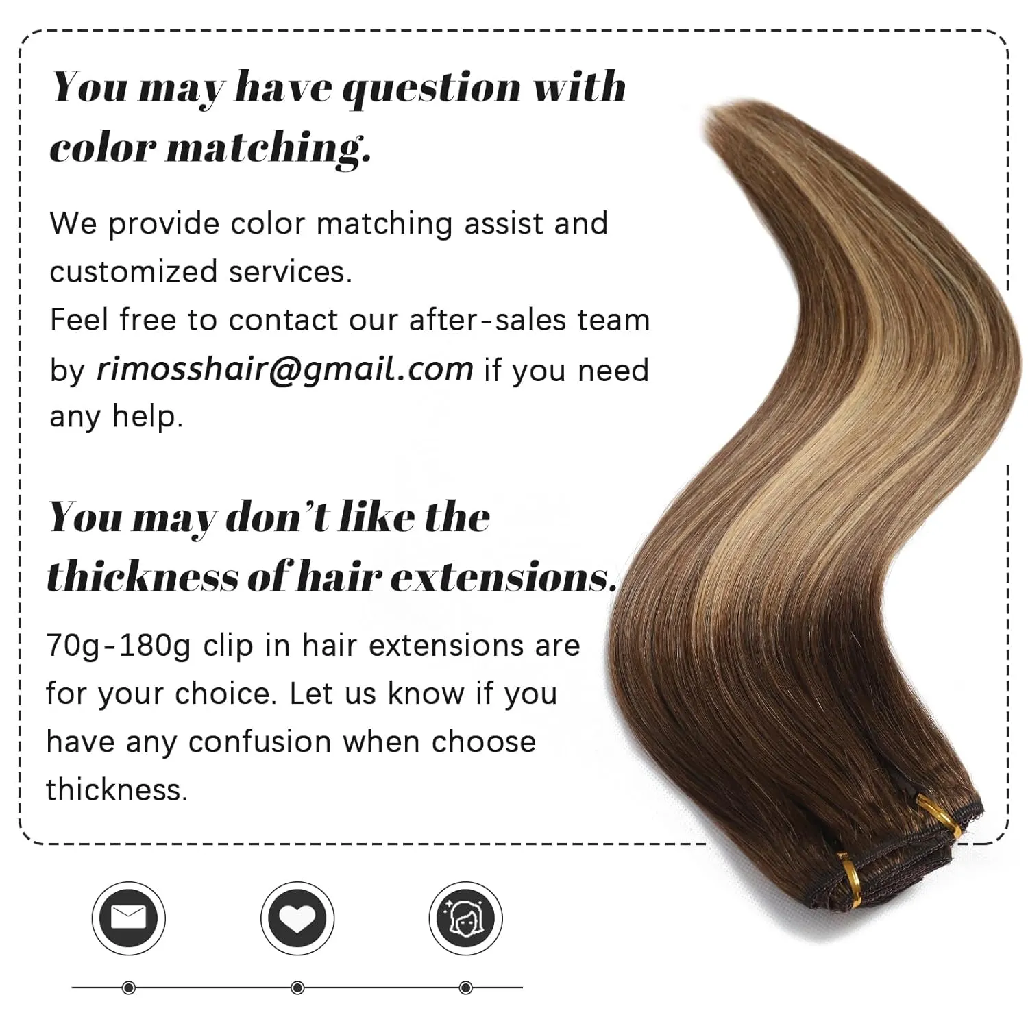 Clip in Hair Extensions Real Human Hair - 160g 20 Inch 7pcs, Ombre Chocolate Brown to Caramel Blonde Balayage Color - Soft Hair Extensions Real Human Hair Clip ins Straight for Women