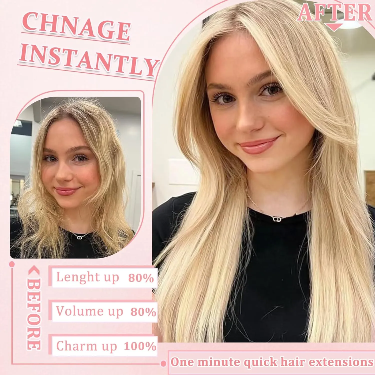 Clip in Hair Extensions Real Human Hair Clip in Extensions for Women Seamless Balayage Dark Blonde to Bleach Blonde Straight Remy 100% Human Clips ins Extension 8pcs Double Weft 18 inch 3.5oz/100g