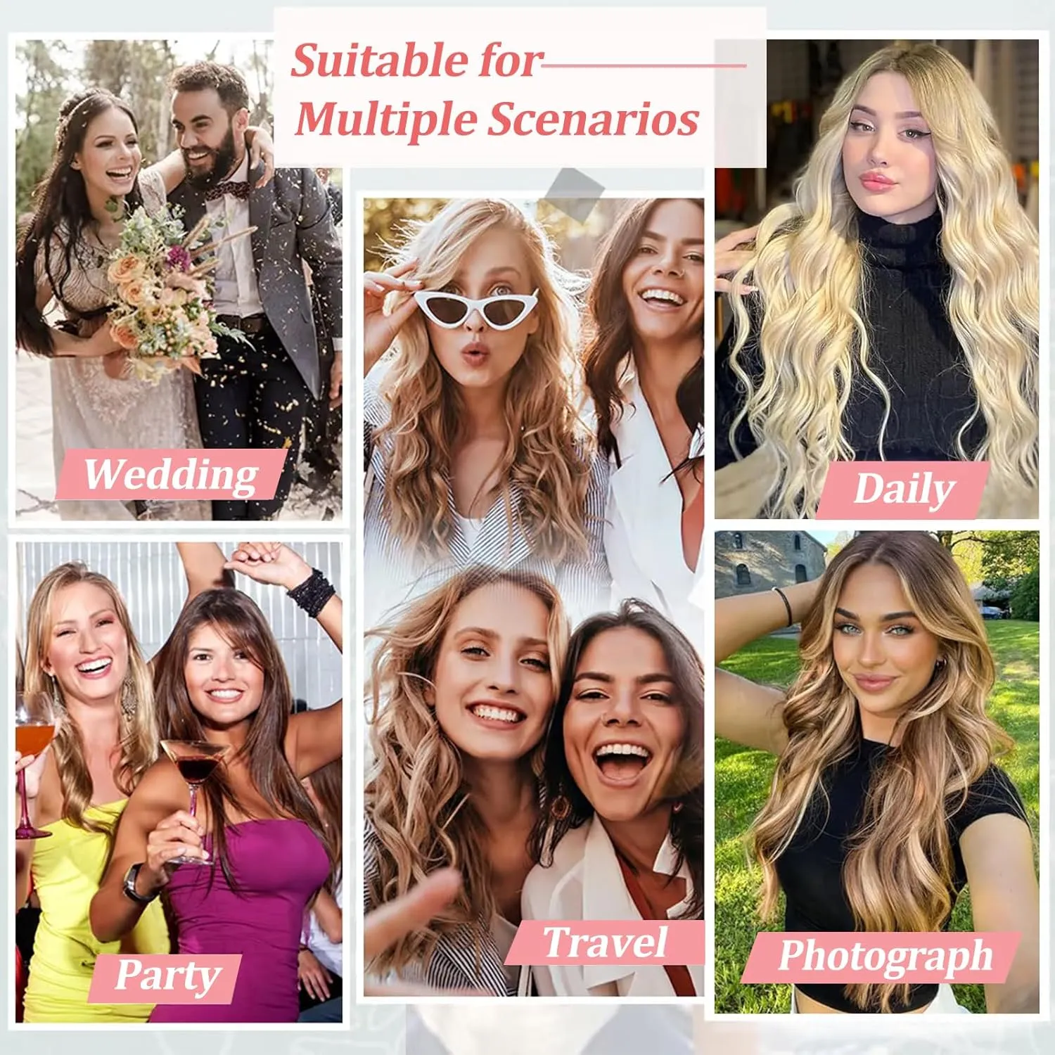 Clip in Hair Extensions Real Human Hair Clip in Extensions for Women Seamless Balayage Dark Blonde to Bleach Blonde Straight Remy 100% Human Clips ins Extension 8pcs Double Weft 18 inch 3.5oz/100g