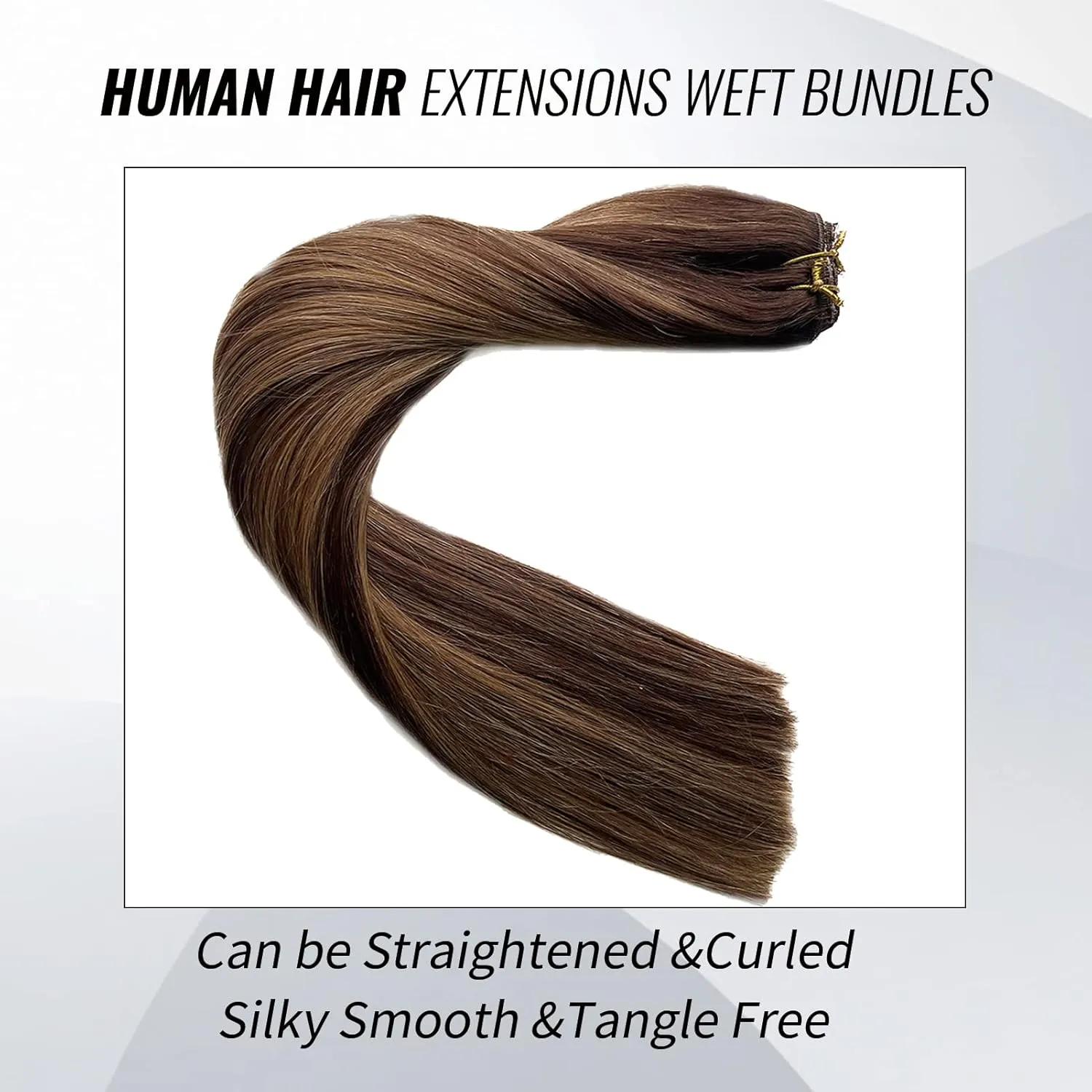 Clip in Hair Extensions Real Human Hair Dark Roots 100g Seamless 4 Pieces Hair Extension Lace Clip ins Balayage Blonde Highlights 14 Inch