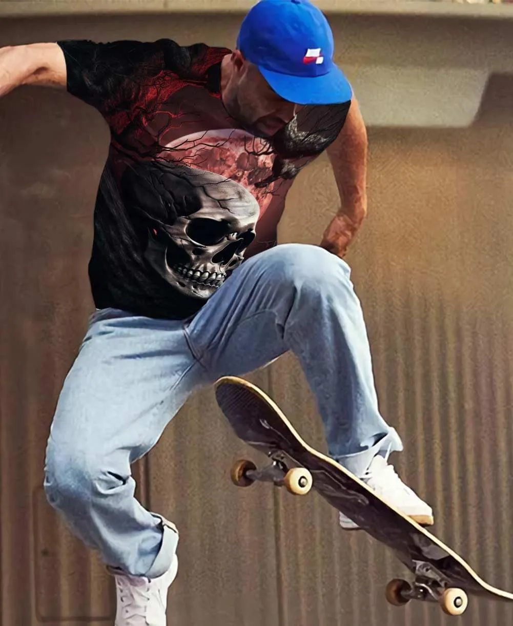 Cndiyike 3D Printed Graphic Short Sleeve T-Shirts for Men