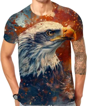 Cndiyike 3D Printed Graphic Short Sleeve T-Shirts for Men
