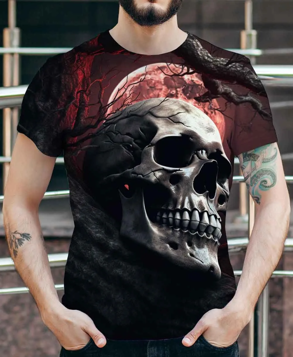 Cndiyike 3D Printed Graphic Short Sleeve T-Shirts for Men