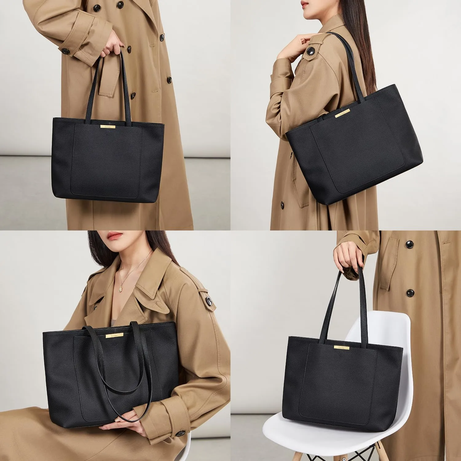 Cnoles Women Tote Bag Leather Handbag Purses And Handbags For Women Ladies Top Handle Large Soft Shoulder Satchel Hobo Bags