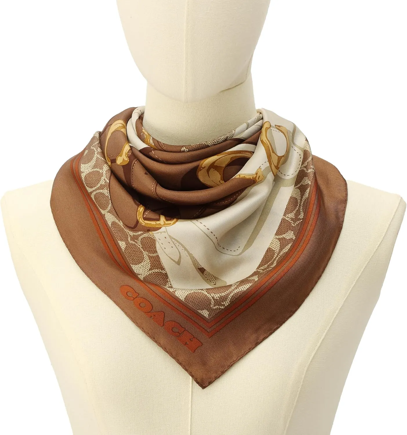 Coach womens Tabby Printed Silk Square
