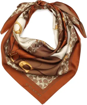 Coach womens Tabby Printed Silk Square