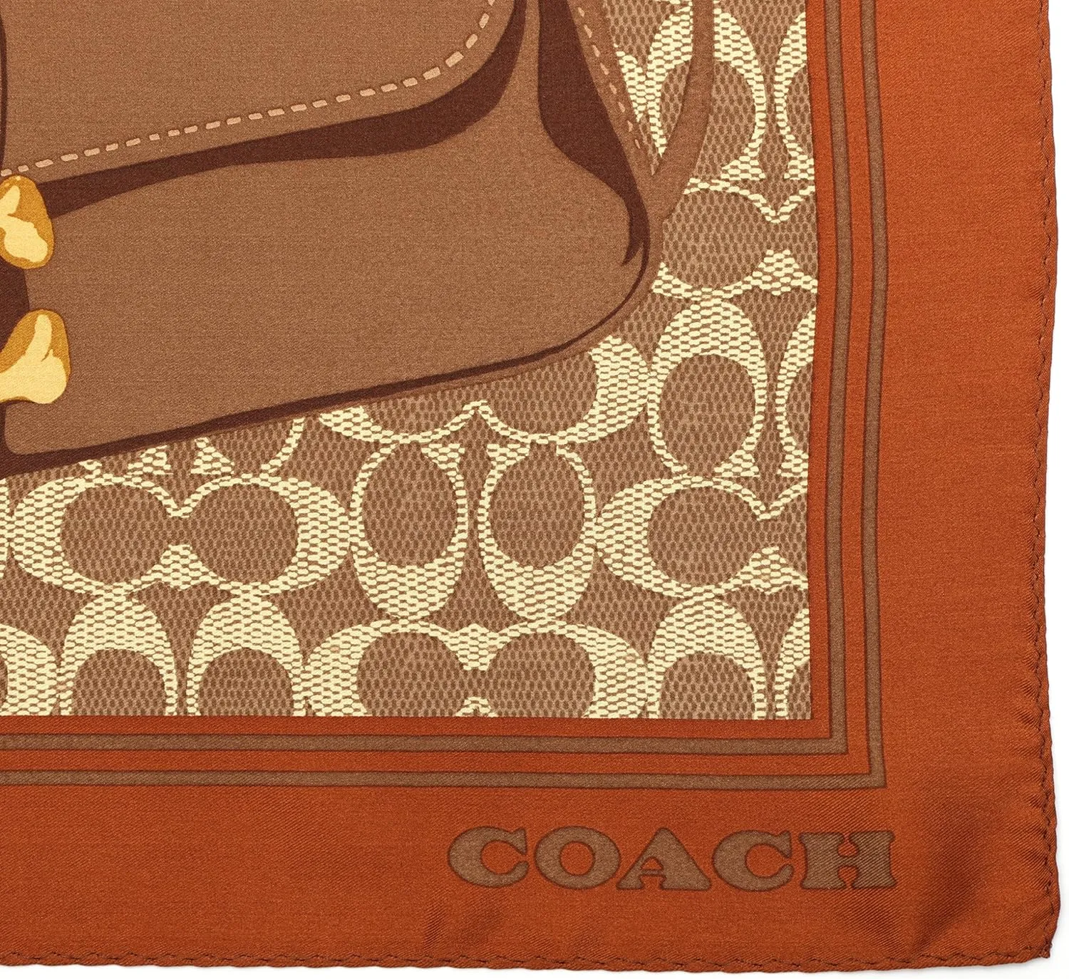 Coach womens Tabby Printed Silk Square