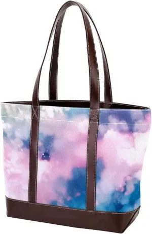 Colorful Tie Dyeing-82 Tote Bags Durable Leather Canvas Purses and Handbags for Women Top Handle Shoulder Satchel Hobo Bags