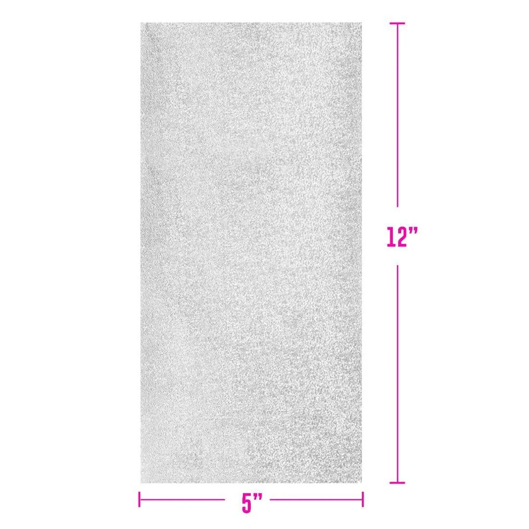 Colortrak Embossed Hair Coloring Foil Sheets, Professional, Convenient 5 x 16 inch Extra Long Pre-cut Sheets, Easy to Grab During Processing, Silver, No Separating Tissues Need, 200 Sheets Per Box