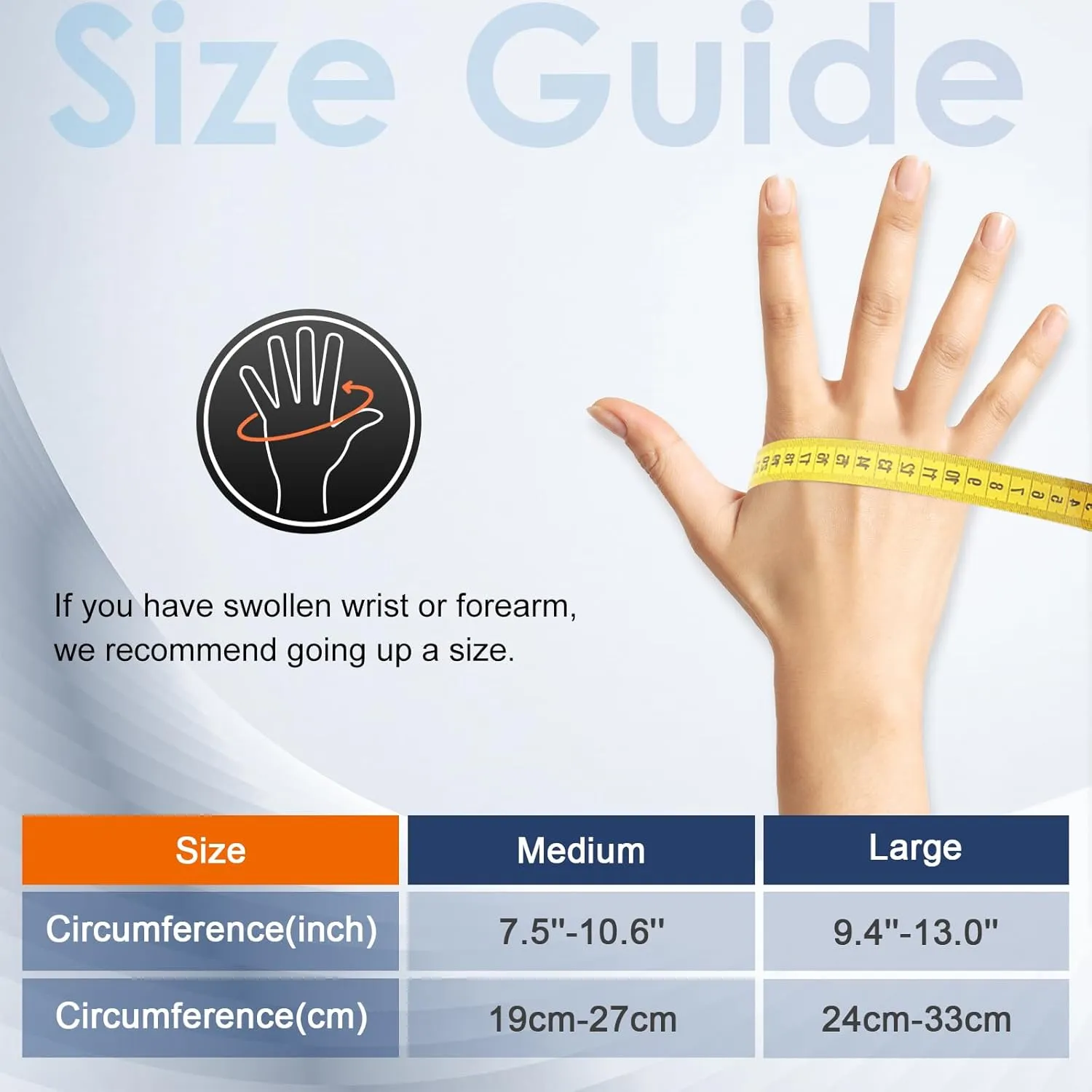 Comfitech Wrist Ice Pack Wrap for Hand, Thumb & Arm with Extended Coverage, Carpal Tunnel Cooling Sleeve for Better Putting On & Off, Cold Gloves Reusable, Large