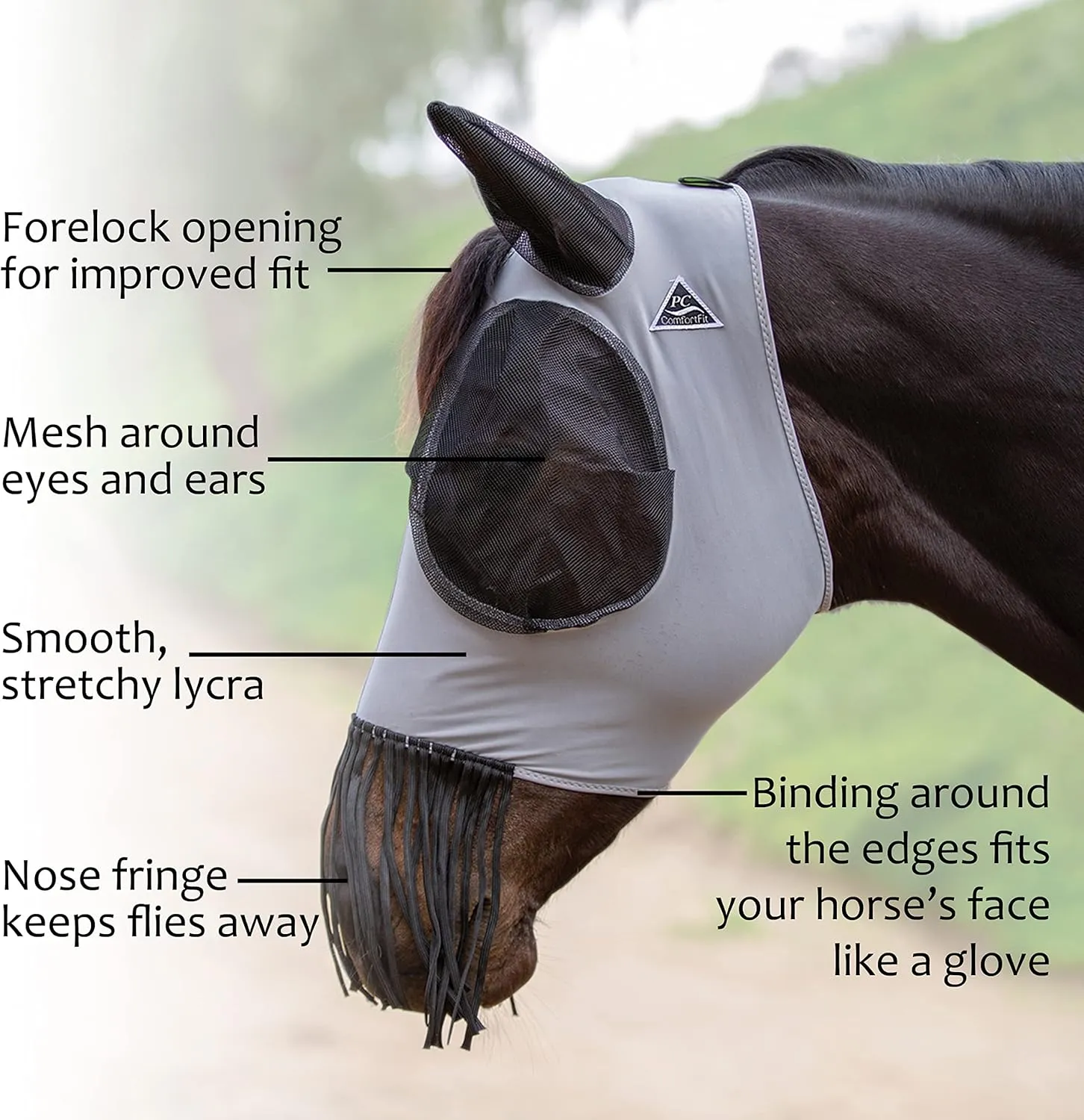 Comfort-Fit Deluxe Fly Mask (Horse)