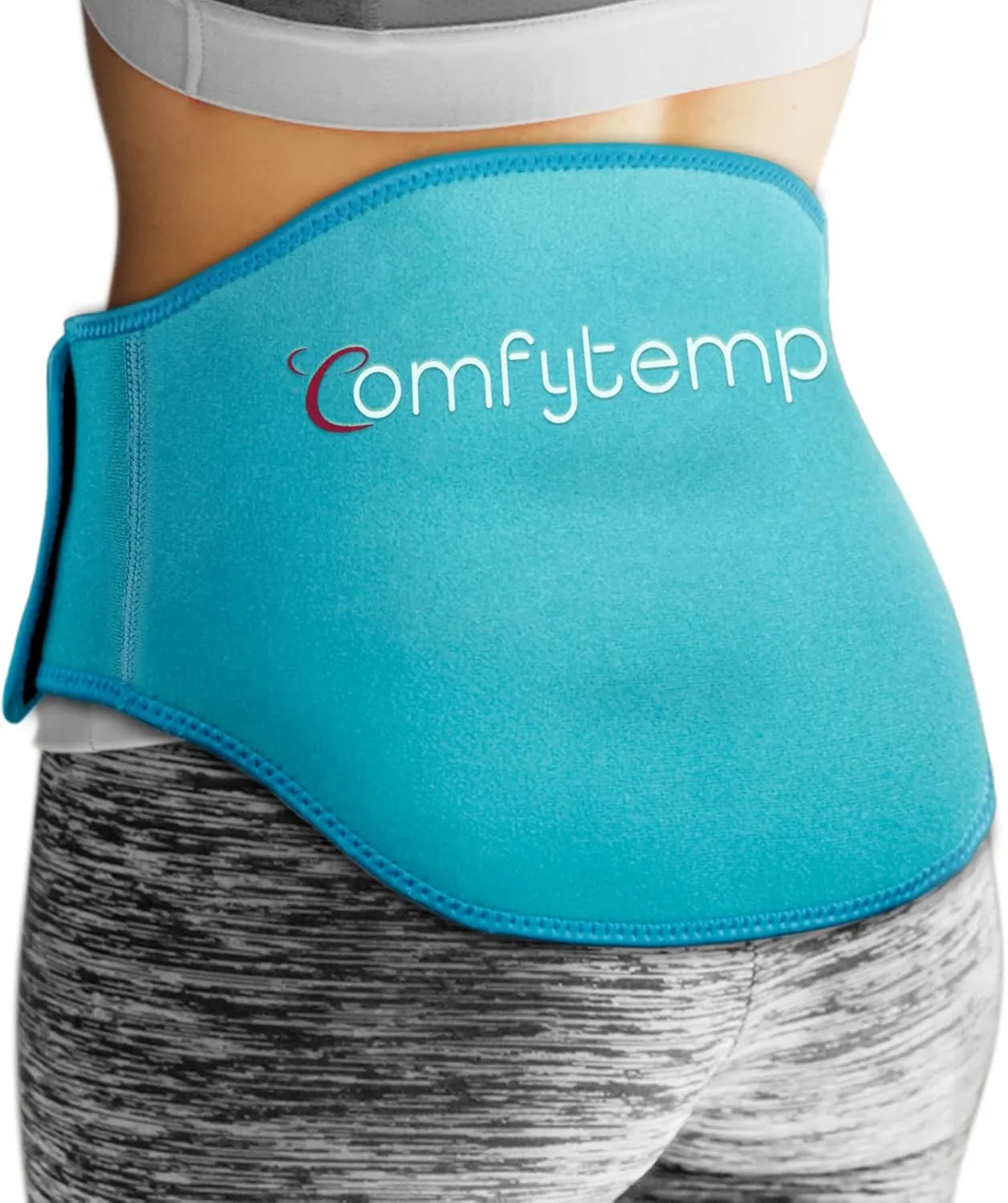 Comfytemp Ice Pack for Lower Back Pain Relief, FSA HSA Eligible, Reusable Gel Ice Pack Wrap for Sciatica Nerve Injuries with Hot Cold Compress, Lumbar Brace for Herniated Disc, Tailbone, Waist Coccyx