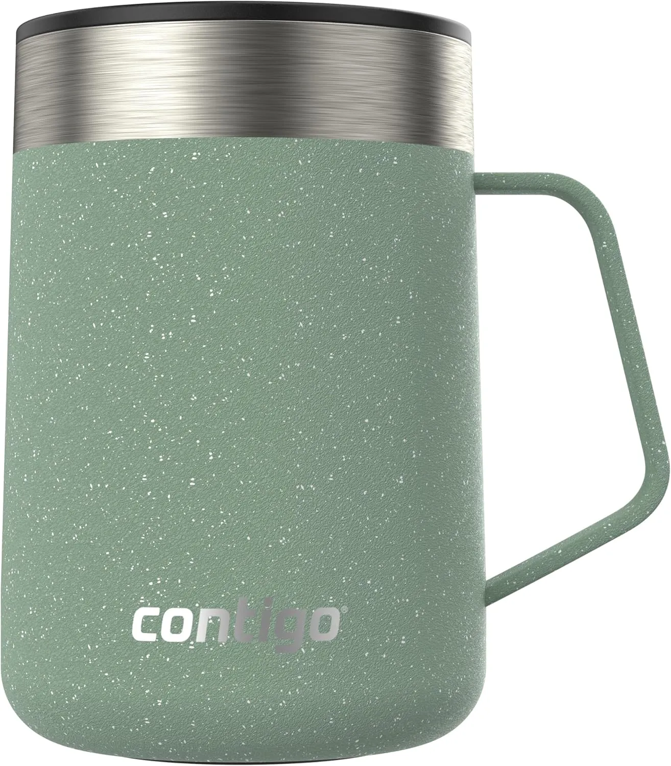 Contigo Streeterville Mug with Handle, 14 oz, Agave Powder Coat Speckle