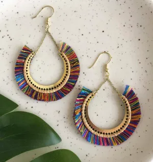 Contoured Fringe Earrings