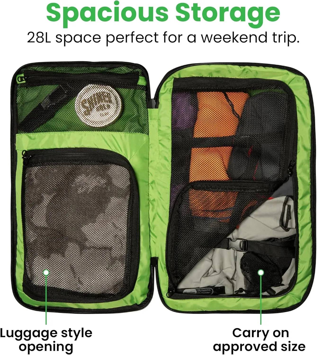 COR Surf Travel Backpack Laptop Backpack 28L Black