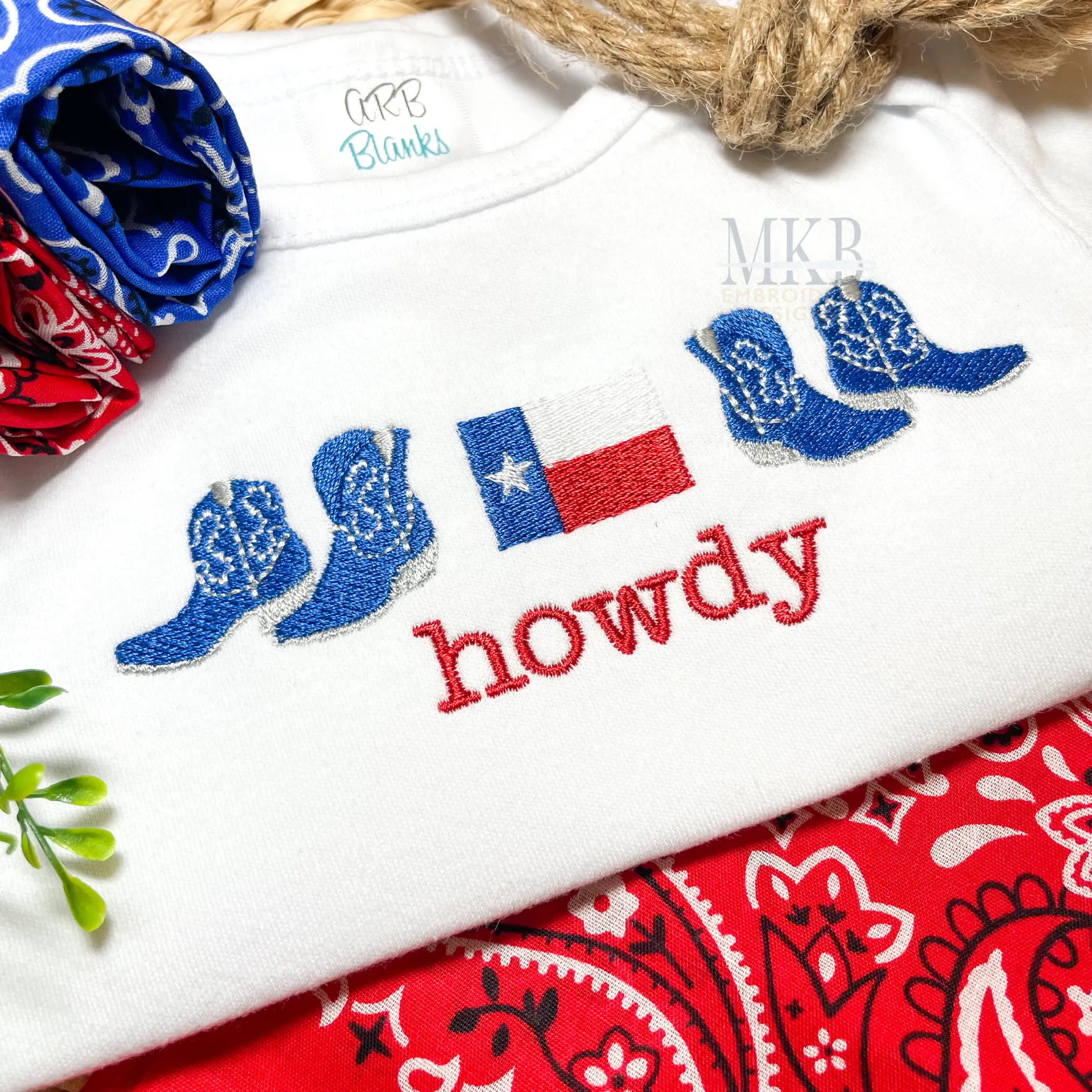 Cowboy Boots Texas Flag Trio Embroidery Design, Rodeo Embroidery Design, Fill Stitch