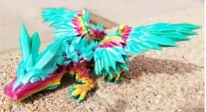 CP - 3D Printed Crystal Winged Crystal Dragons
