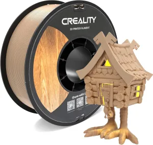Creality Wood PLA Filament, 3D Printing PLA Filament 1.75mm, Dimensional Accuracy  /- 0.03mm, Warp-Free and Clog-Free, 1KG Spool (2.2 lbs), Fit for 99% 3D Printers