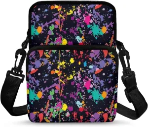 Crossbody Bag Sling Purse Fanny Pack for Women Men Anti Theft Small Backpack Fanny Pack Crossbody Chest Bags Purse Everywhere Belt Bag with Adjustable Strap, Pigment Splash Print