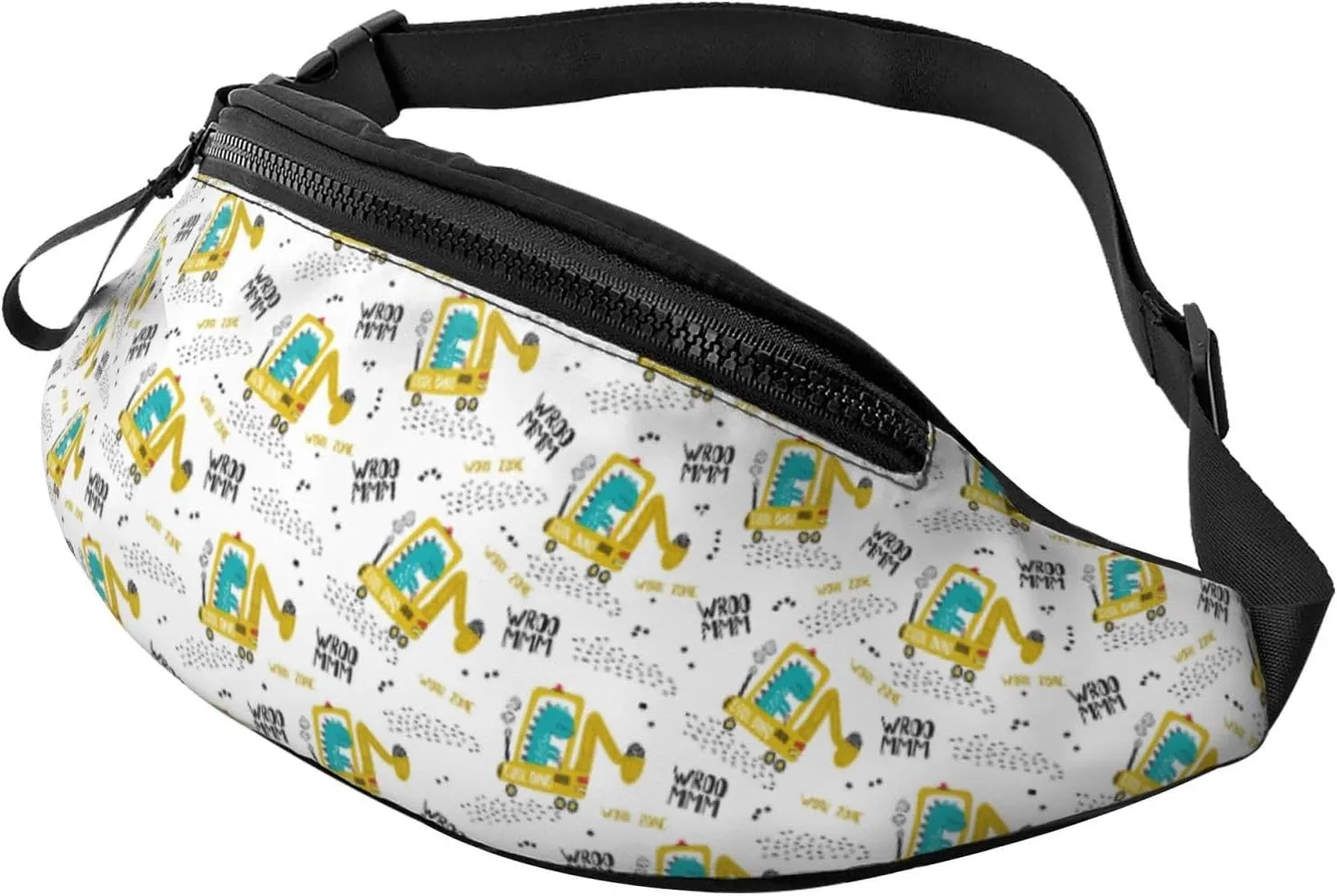 Crossbody Bags For Women Men - Dinosaur On Excavator Fanny Packs For Women Cross Body, Cross Body Bag Mens