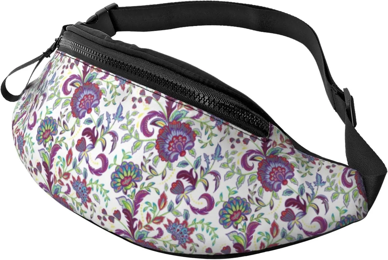 Crossbody Fanny Packs for Women Men - Fairy flower Travel Belt Bag Running Waist Bag for Women Men
