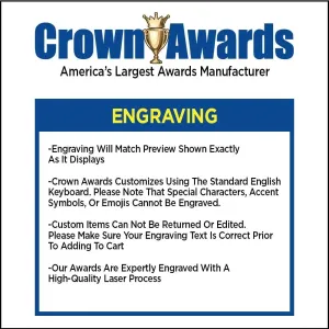 Crown Awards G.O.A.T. Sculpture Trophy, 7" Customizable Award - Add Your Own Engraving