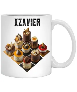 Cupcake Mug, Personalized Boy Name Xzavier 11oz White Mug Mug, Cupcake Customized Gift for Friend, Cupcake Monogram Mug, Birthday Gift for Boy Teen 773209