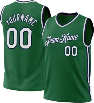 Custom Jersey Basketball, Custom Kelly Green White-Red 3D Mexico Basketballs Jerseys, Printed Name Numbe