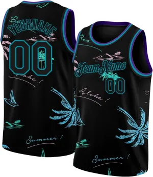 Custom Jersey Basketball, Custom Kelly Green White-Red 3D Mexico Basketballs Jerseys, Printed Name Numbe