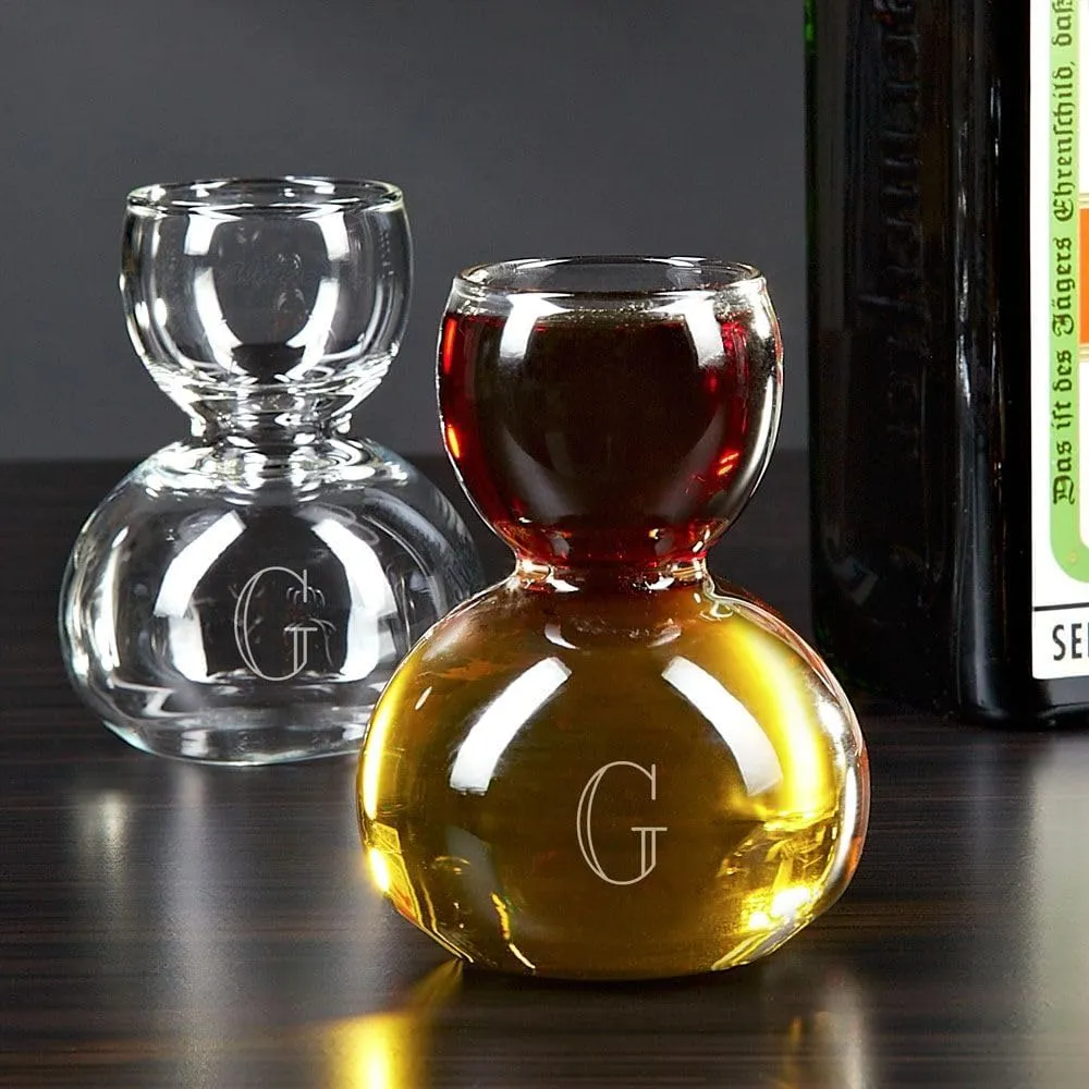 Custom Jäger Bomb Shot Glass Set - Man Cave Accessory. Personalized Shot Glass Set