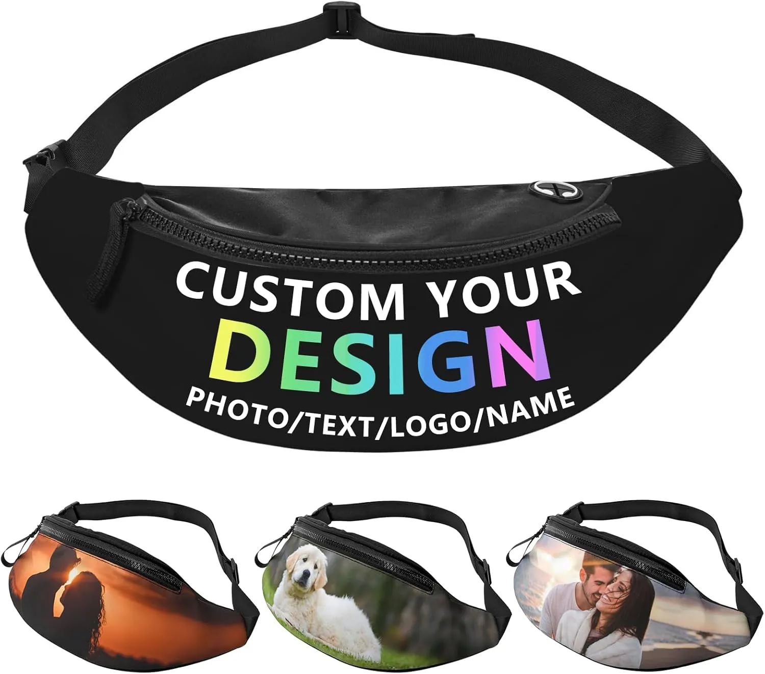 Custom Sling Bag for Women Men Personalized Sling Backpack with Your Photo Text Customized Chest Bag for Outdoor Travel, Style5