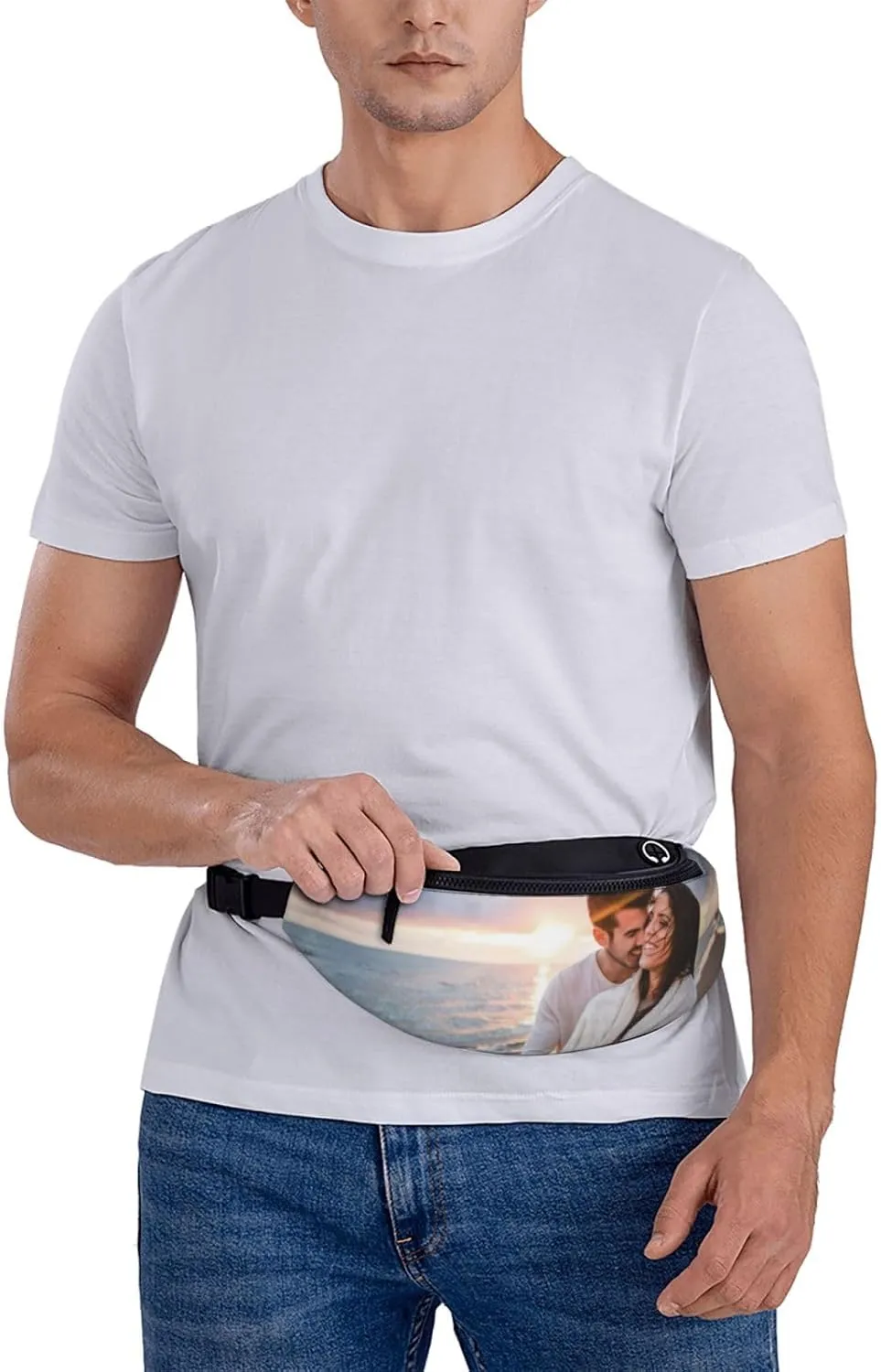 Custom Sling Bag for Women Men Personalized Sling Backpack with Your Photo Text Customized Chest Bag for Outdoor Travel, Style5