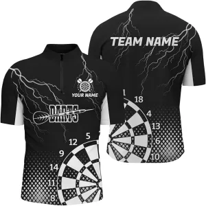 Customized Dart Shirts, Dart Jersey, Dart Jerseys for Men, Dartboard Ice and Fire 3D Printed, Personalized
