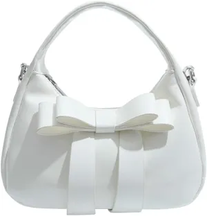 Cute Bow Knot Small Purses for Women Tote Bags with Over-Shoulder Strap Top-Handle Bag Satchel for Daily Life