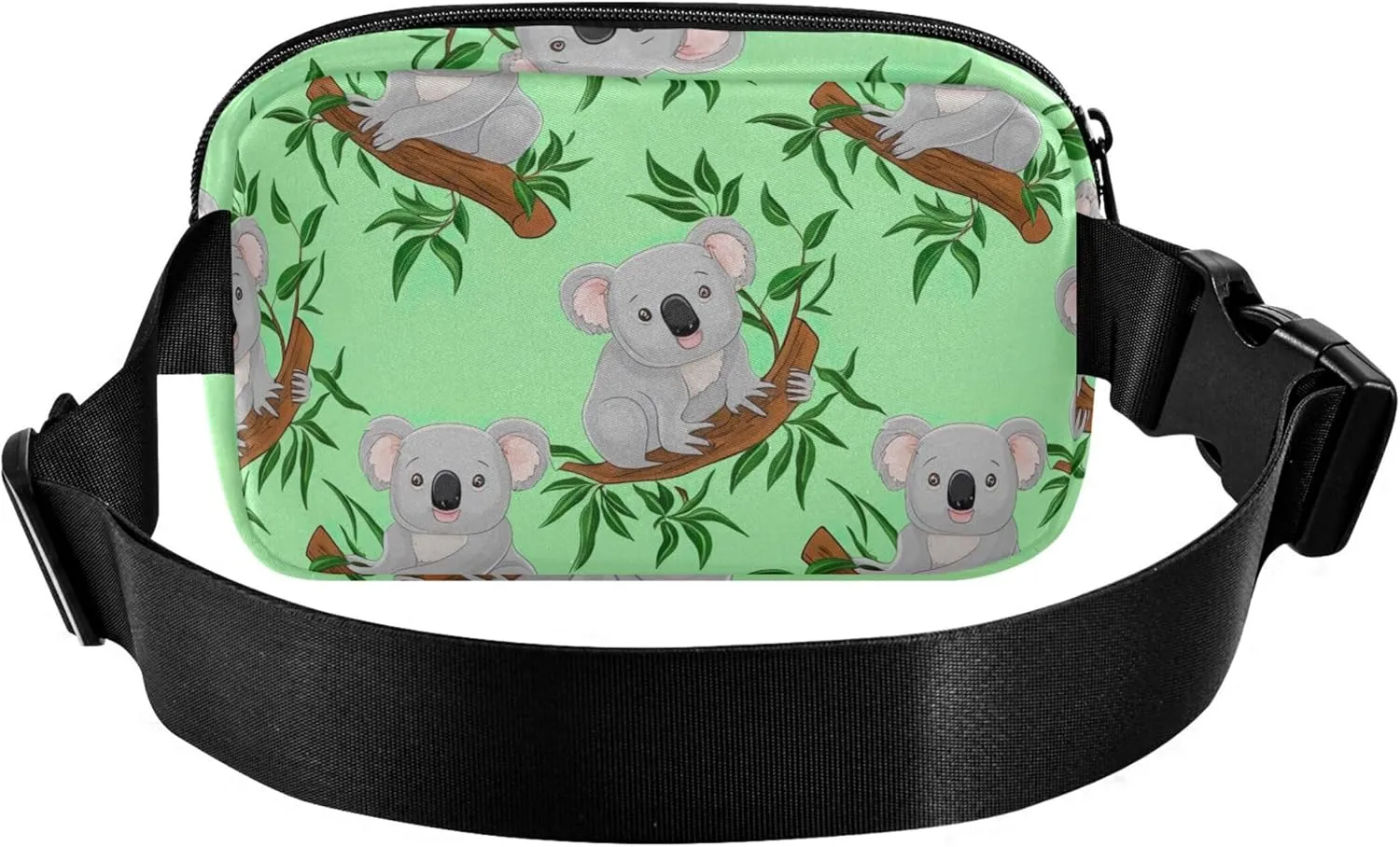 Cute Koalas Tree Branches Green Fanny Packs Women Hip Pack Belt Pouch Waterproof Fashion Travel Waist Pouch