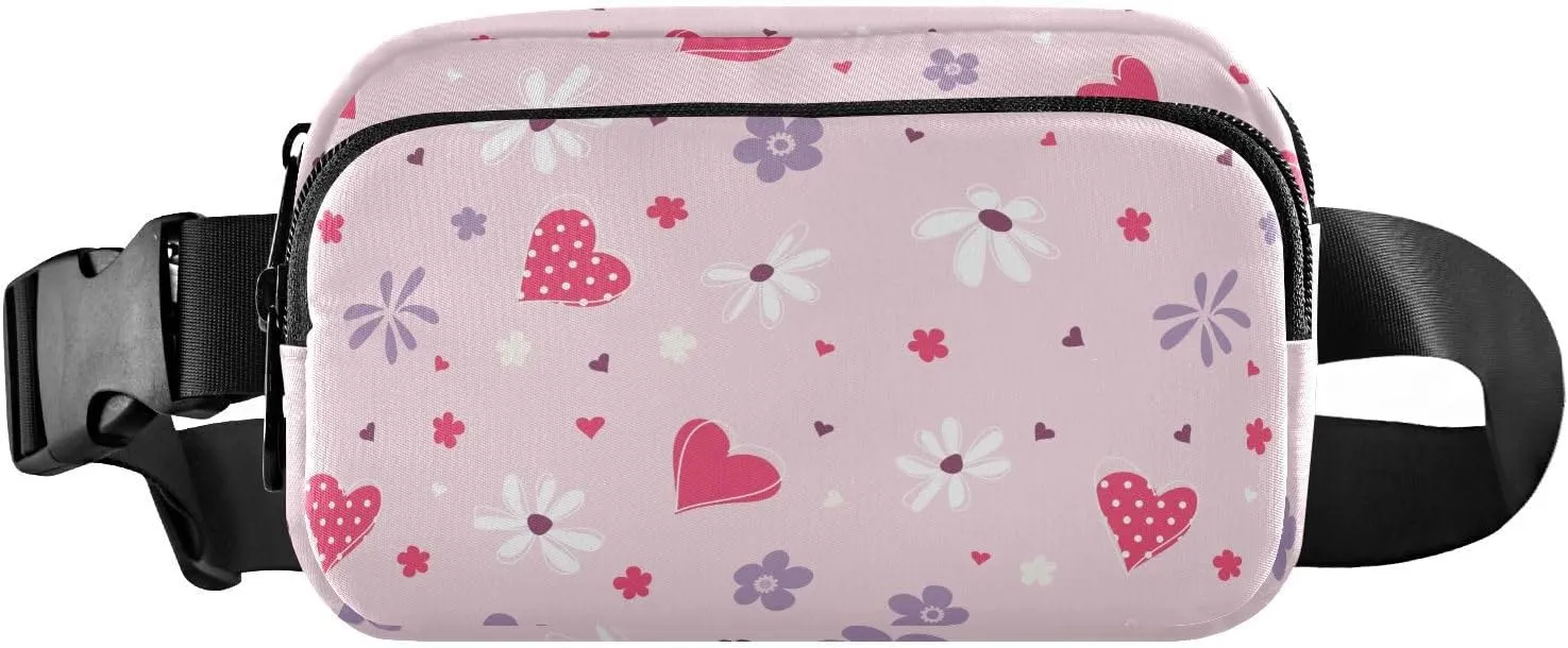 Cute Patterns Fanny Pack Crossbody Bag for Men Women Belt Bag Bum Bag with Adjustable Strap, Fashion Waist Packs for Travel Running Workout