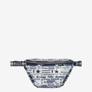 Dallas Cowboys Repeat Retro Print Clear Fanny Pack