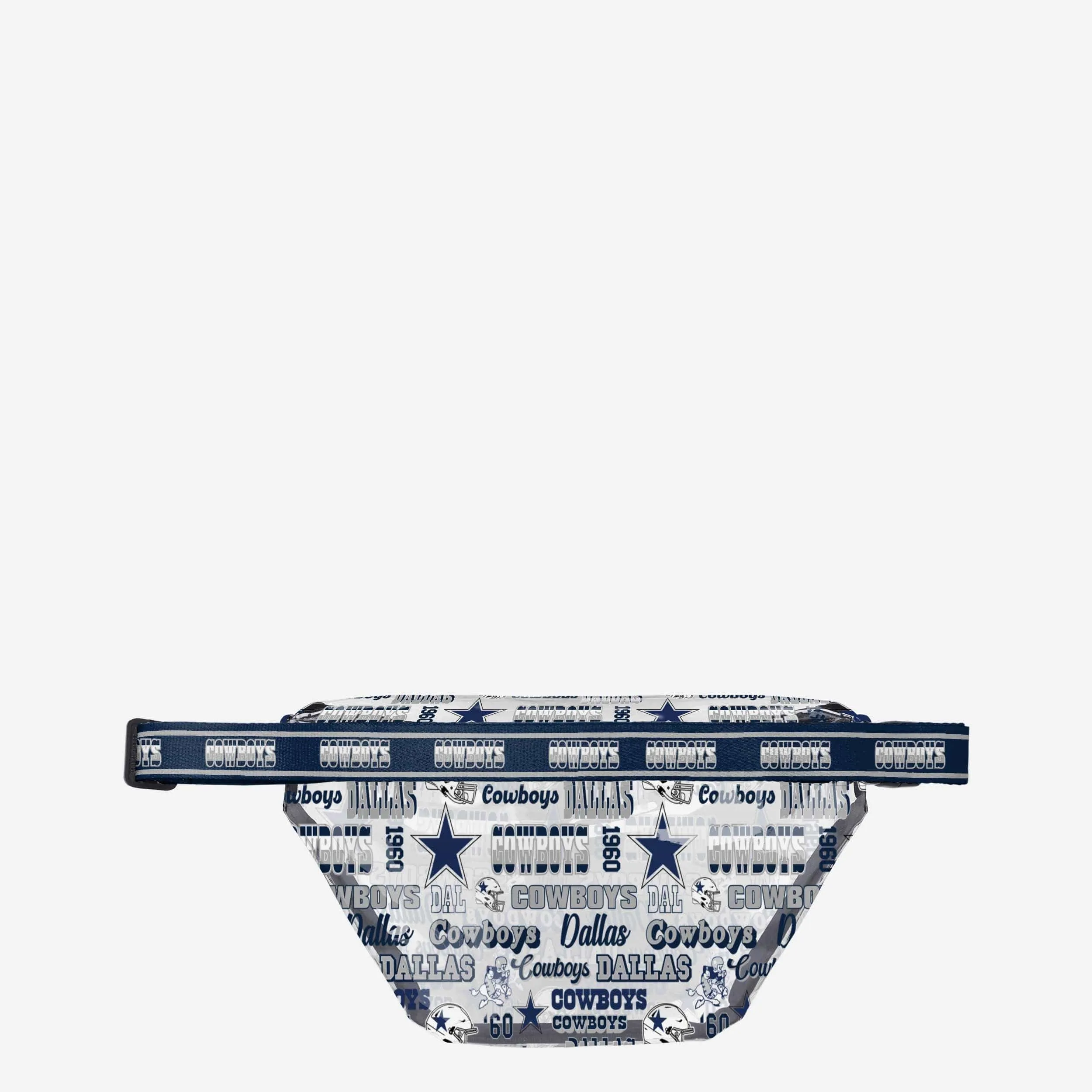 Dallas Cowboys Repeat Retro Print Clear Fanny Pack