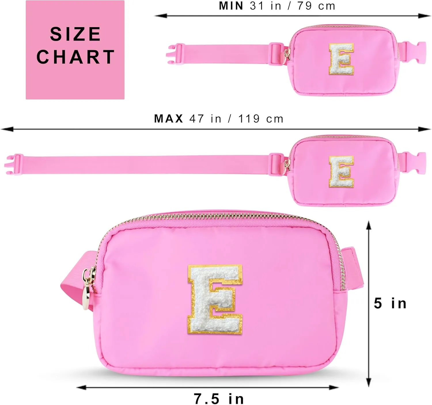 DANCOUR Kids Fanny Pack - Crossbody Bag for Girls, Birthday Gift for 8-11 Year Olds