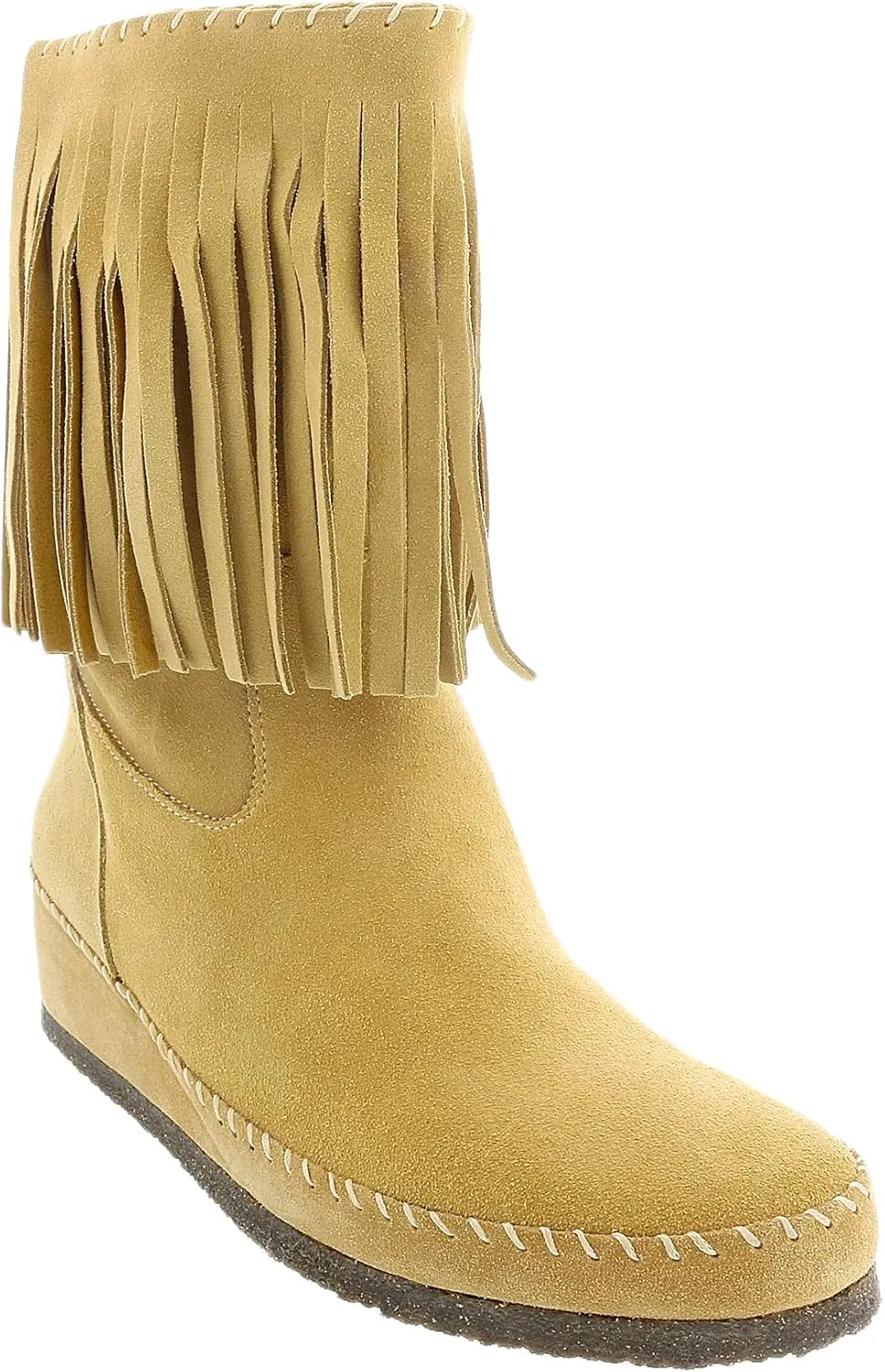 Daniela Fargion Fuschia Suede Suede Mid Calf Low Wedge Heel Boots- for Womens