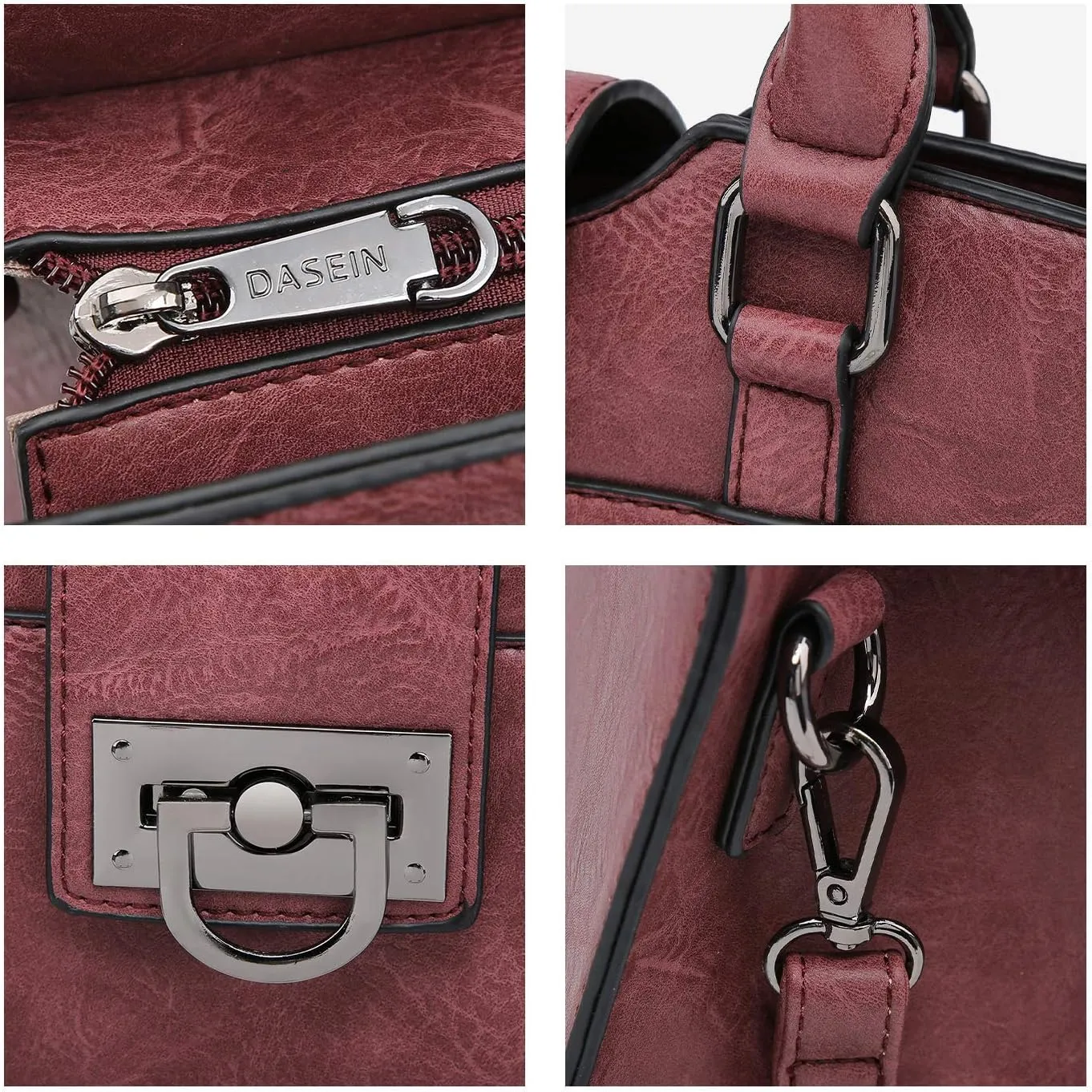 Dasein Handbags for Women Purses Monogram Satchel Purse Large Tote Ladies Handbag Shoulder Bags Top Handle Work Bag 2pcs Set