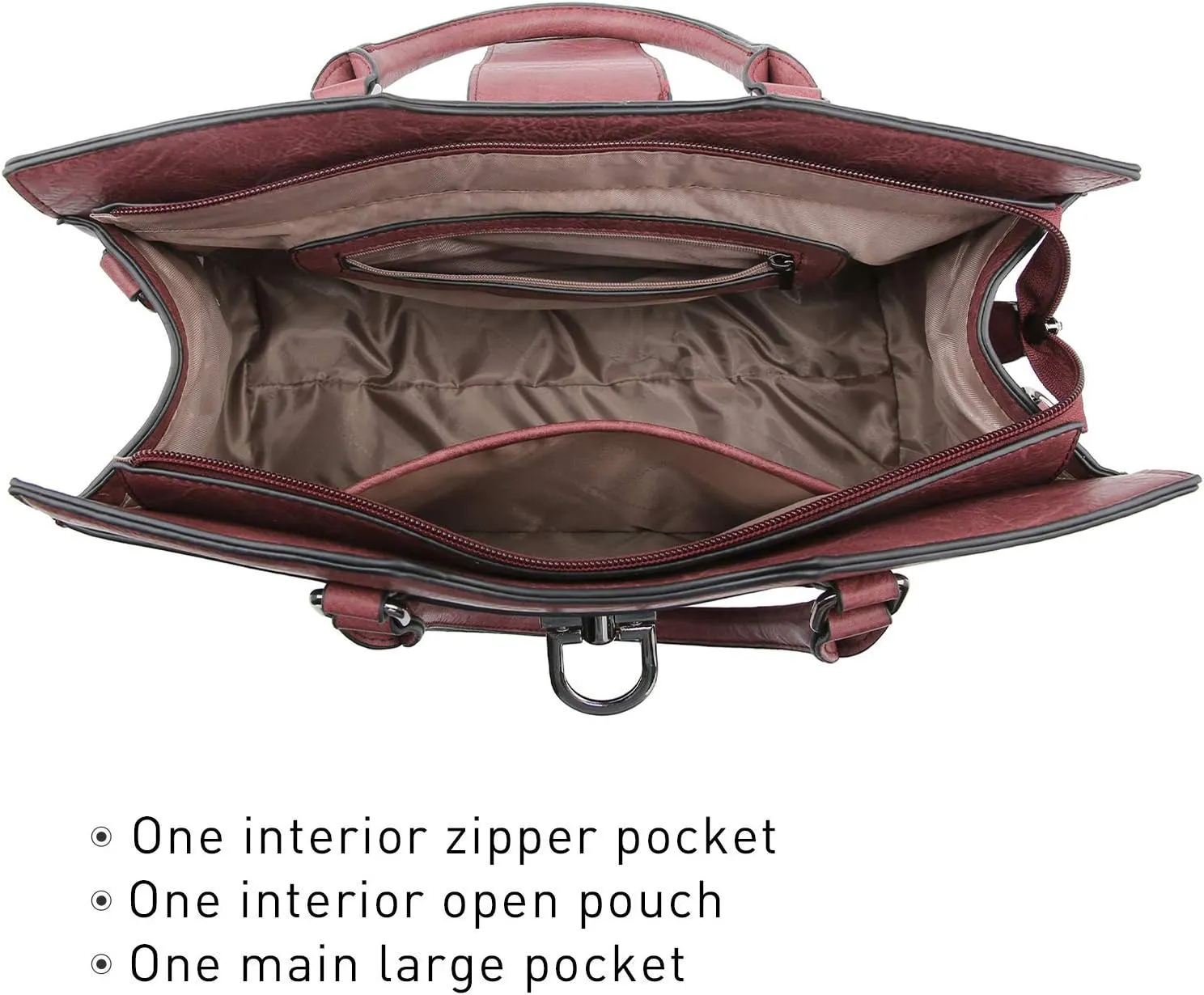 Dasein Handbags for Women Purses Monogram Satchel Purse Large Tote Ladies Handbag Shoulder Bags Top Handle Work Bag 2pcs Set