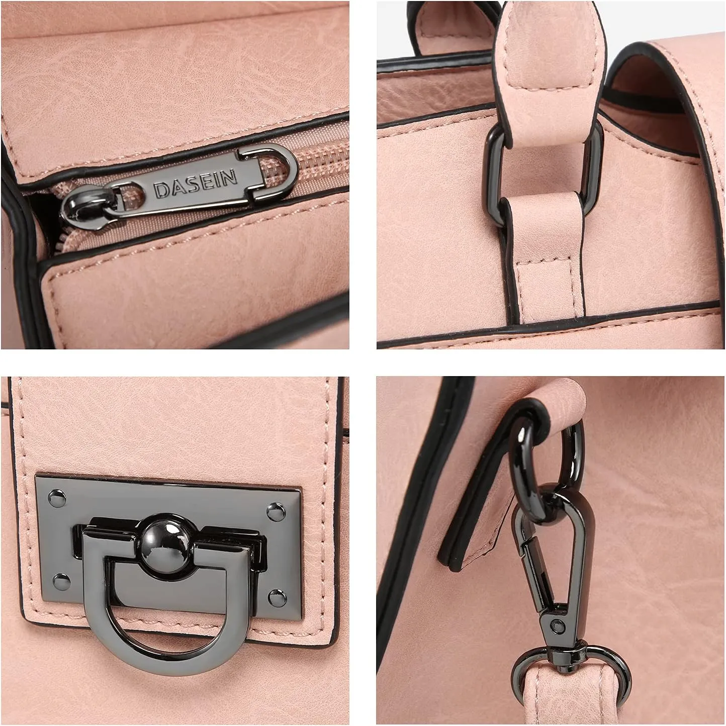 Dasein Handbags for Women Purses Monogram Satchel Purse Large Tote Ladies Handbag Shoulder Bags Top Handle Work Bag 2pcs Set