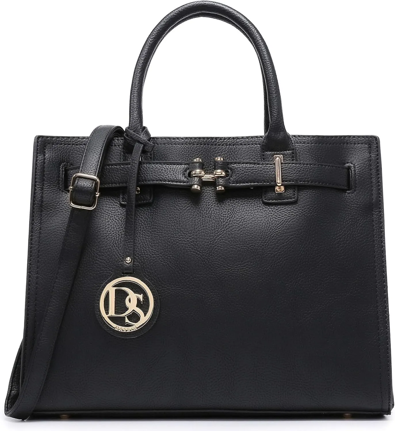 Dasein Women Satchel Purses Handbags Belted Top-handle Work Tote Shoulder Bags with Long Strap