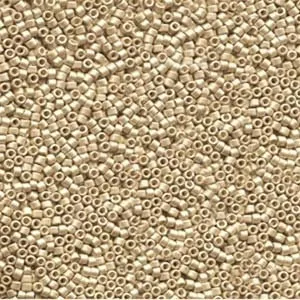 DB 1153, Galvanized Semi-Frosted Mead - Miyuki Delica Beads - Size 11 - 5 grams - Japanese Cylinder Seed Beads - Retail & Wholesale - Gold