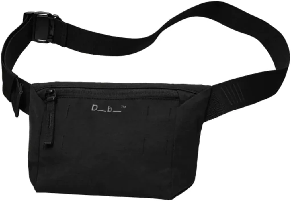 Db Journey Freya Fanny Pack for Women - Water Resistant Waist Pouch, Lightweight Belt Bag with Protective Fleece-Lined Pocket, Adjustable Strap, Medium - Black Out