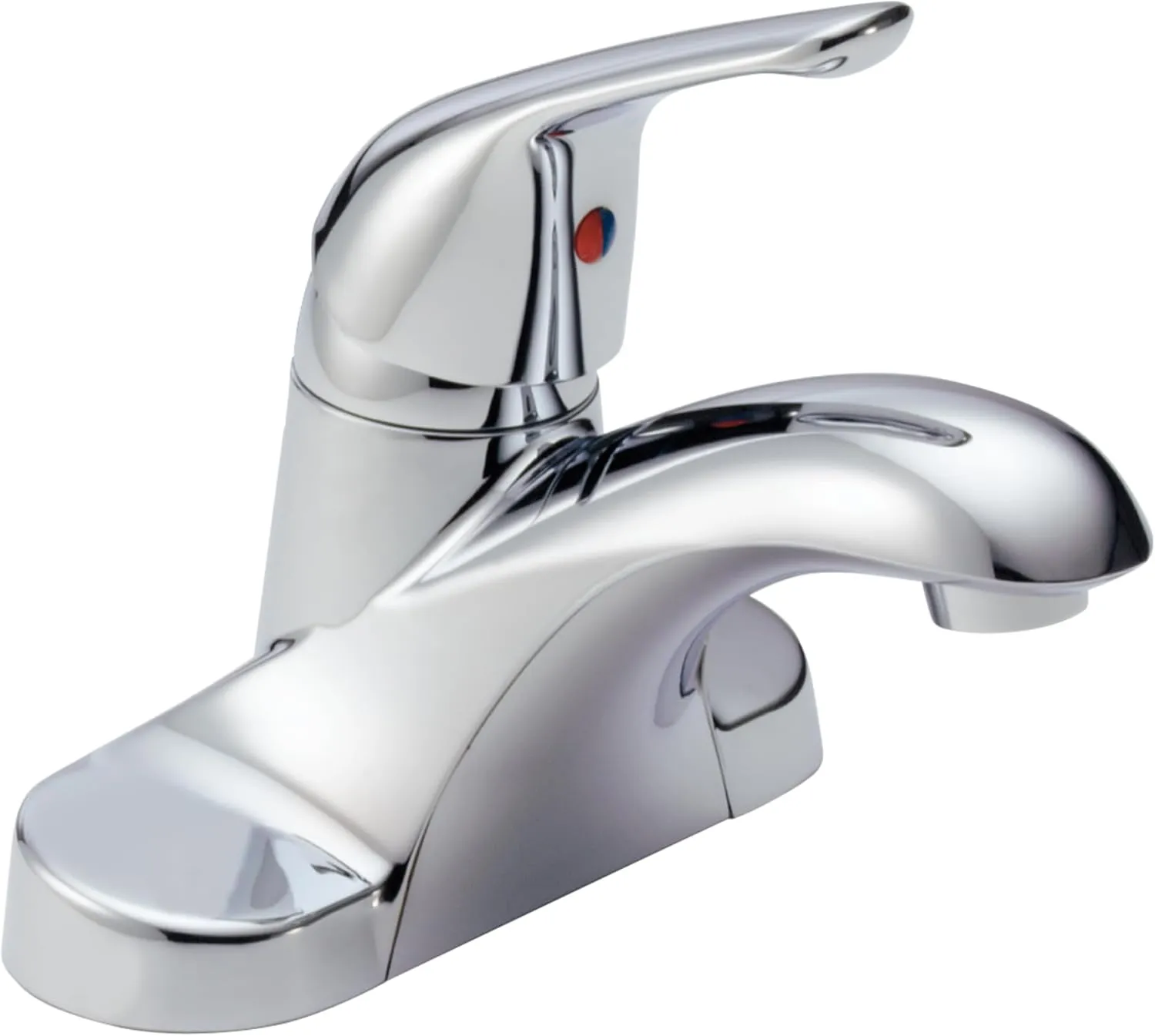DELTA B501LF Foundations Single Handle Bathroom Faucet, 4.25 x 6.13 x 4.25 inches, Chrome