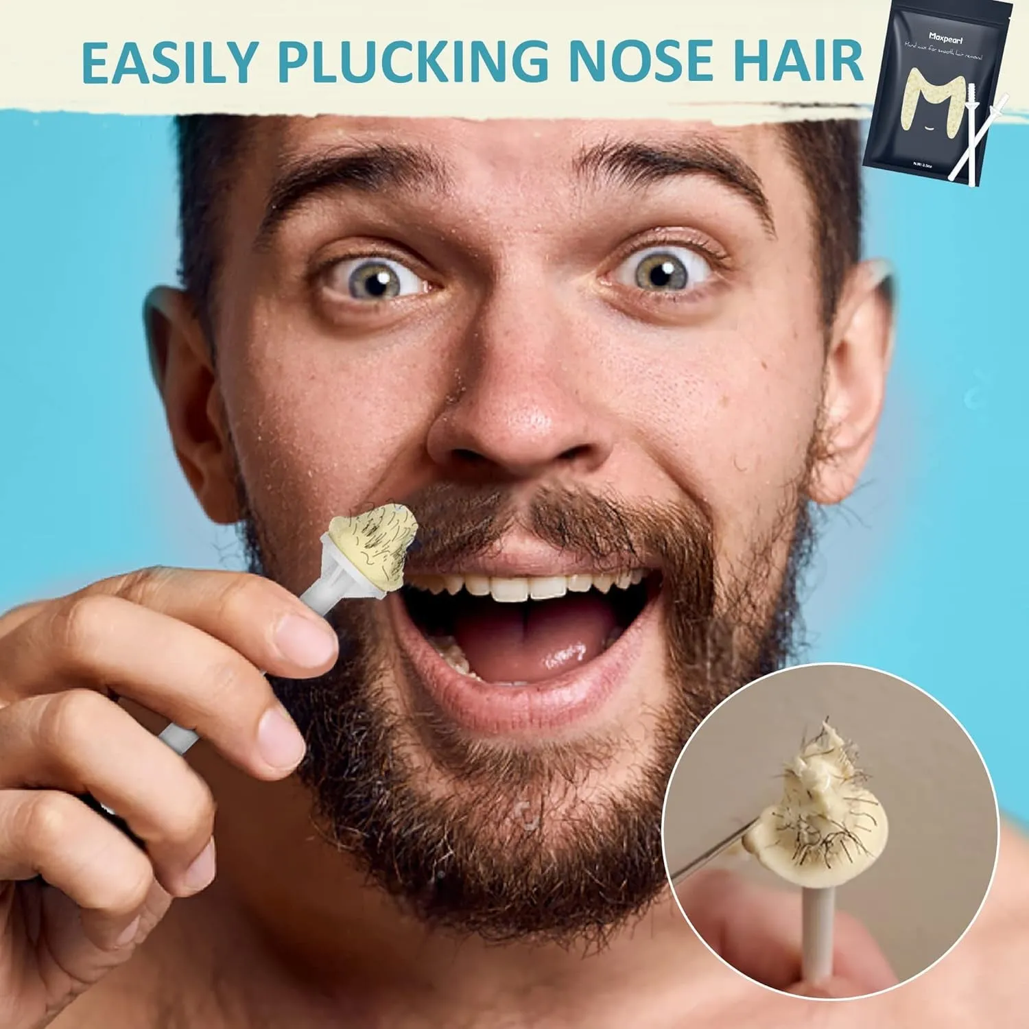 Digital Waxing Kit - Women Men Hard Wax Melt Warmer Kit for Hair Removal - Sensitive Skin, Eyebrows, Face, Underarms, Brazilian, Bikini, Legs